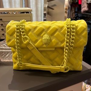 Kurt Geiger The Kensington shoulder bag. Bright yellow.